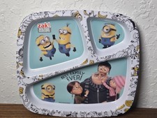 Zak Designs Despicable Me 3 Minions Melamine Partition Plate Out Of Stock