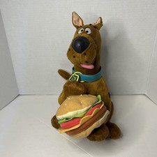 Applause Scooby-Doo Cheeseburger Plush Stuffed Animal Toy 11 NO Sound 1999 VTG