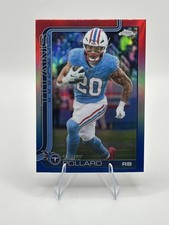 Tony Pollard Red White Blue 2025 Topps Chrome Football Color Match #290 Titans