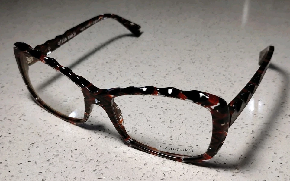 Gafas Alain Mikli Eyes RX Negro Naranja Flecha A03015 4109 55-17-140 Foto 4 de 4