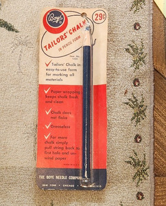Vintage Boye Tailor's Chalk Pencil in Original Period Packaging