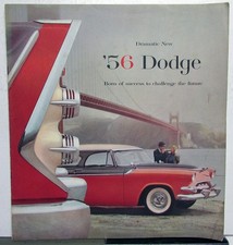 1956 Dodge Color Sales Brochure Royal Custom Royal Coronet V8 6 Large