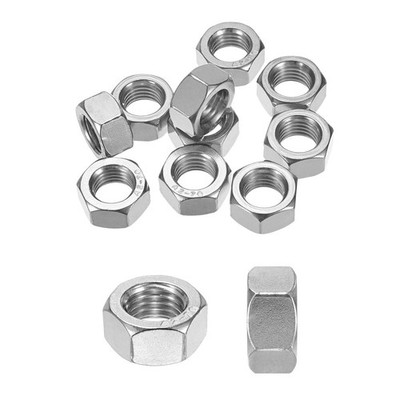 10Stk Metrische Sechskantmutter M20 x 2.5mm Edelstahl Sechskantmutter