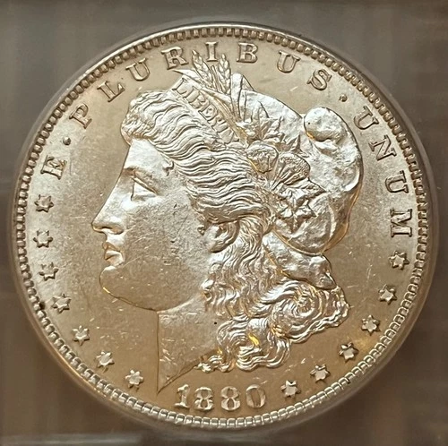 1880-S Morgan dollar, ICG MS-62