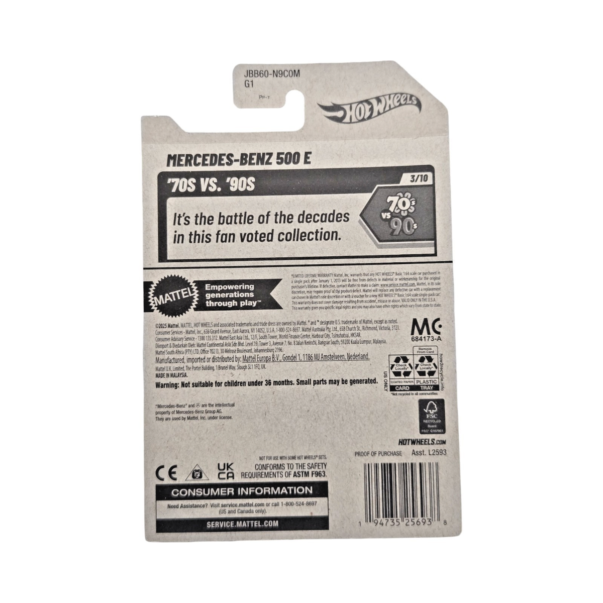 未開封 Mercedes-Benz 500 E 限定モデル Amazon.com: Hot Wheels Premium 2023 Car Culture Canyon Warriors