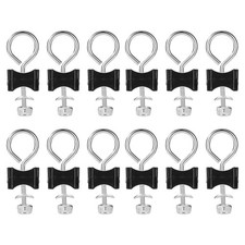 Round Trampoline Bolts Nuts Fixation Screws Replacement Parts Thread 0.24 In