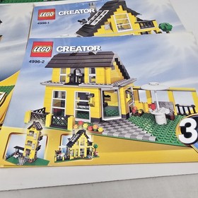 LEGO 4996 Creator 3-in-1 Beach House 95% Complete w/ All 3 Manuals