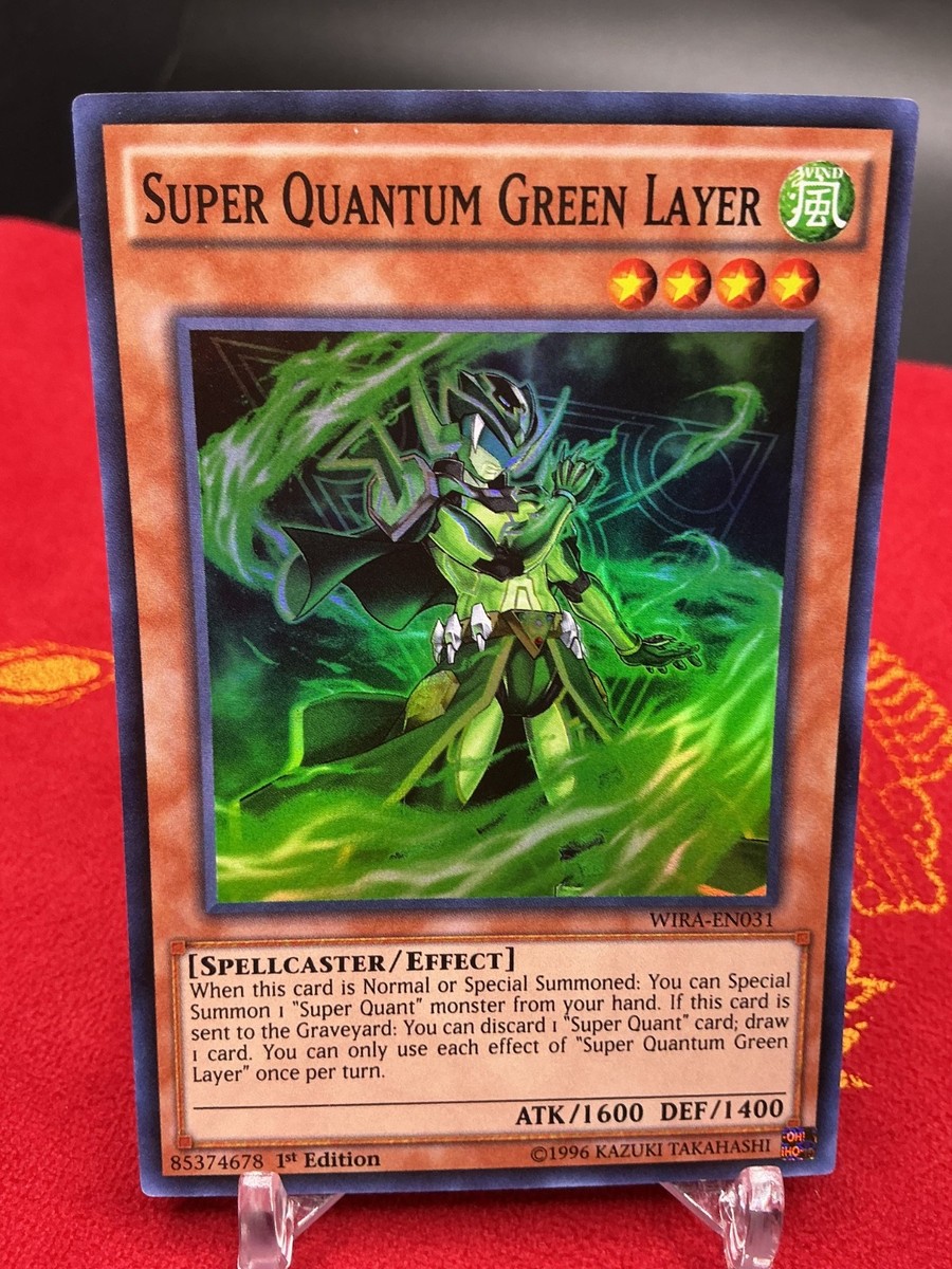 Super Quantum Green Layer WIRA-EN031 Yugioh Wing Raiders LP Super Quantum Green Layer WIRA-EN031 Yugioh Wing Raiders LP