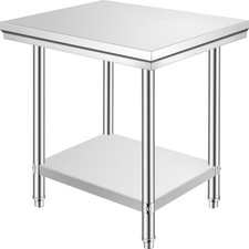 90x60x80 cm Stainless Steel Kitchen Work Bench Commercial Work Prep Table