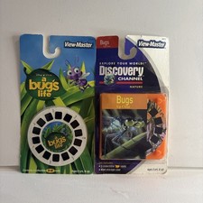 Vintage 1998 A Bug's Life View-Master Discovery Channel Bugs Up Close Lot 2 Pack