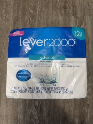 Lever 2000 Original Bar Soap 2 Packs of 12 (24) 3.75oz Bars A Trusted Clean