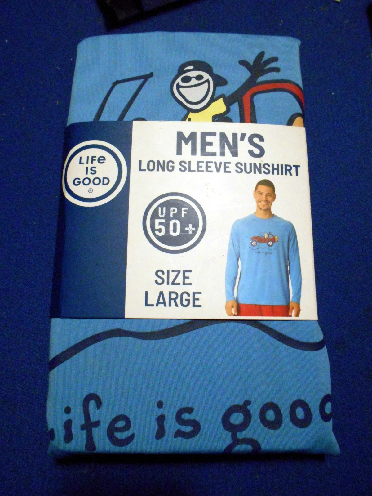 Life Is Good Long Sleeve Sun Shirt Mens Size L Large Fun Car Theme
Opens in a new window or tab
