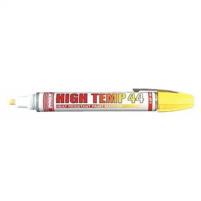 Dykem 44424 Industrial Marker, Medium Tip, Yellow Color Family, Paint