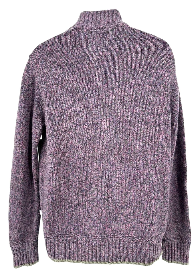 Suéter 7 DIAMONDS Para Hombre M Brezo Berry Marled Bryce Cuarto Cremallera Mezcla Lana Nuevo con Etiquetas Foto 4 de 4