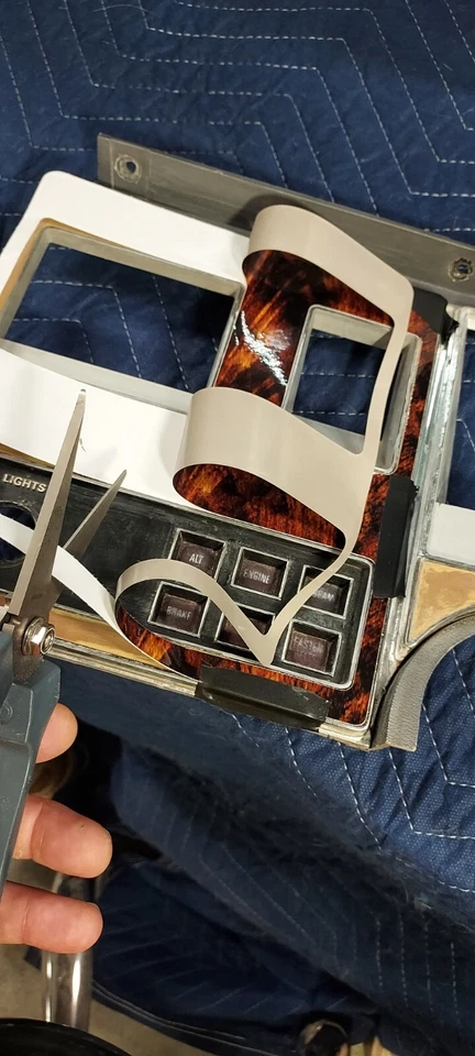 Panel de tablero Mercury Monarch 1975-1980, kit de calcomanías de restauración de vinilo, versión ligera Foto 4 de 4