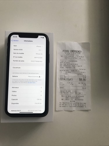 Apple iPhone XR - 128 Go - Noir (Désimlocké) - Photo 4 sur 4