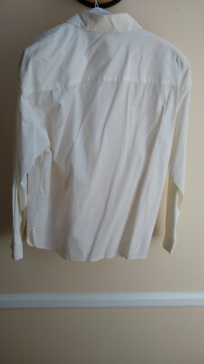 Blouse Vintage Designer Dana Buchman Taille 10 - Occasion Très Bon état, Blanc