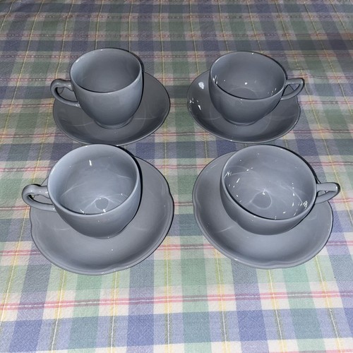 Johnson Bros Greydawn Blue 23 Piece Breakfast Set For 2 Scalloped Rim Tea Coffee - Picture 21 of 24