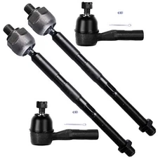 Front Steering Inner & Outer Tie Rod End For 06-12 GMC Canyon Chevrolet Colorado