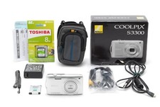 [MINT] Nikon COOLPIX S3300 6X Zoom 16.0MP Digital Camera Silver From JAPAN