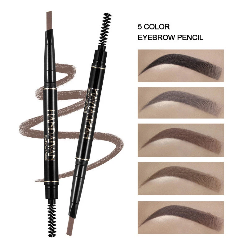 2 IN 1 Wasserfest Zeichnung Augenbrauen Eyeliner Augenbrauen Stift Make-Up N ∧ - Bild 3 von 4