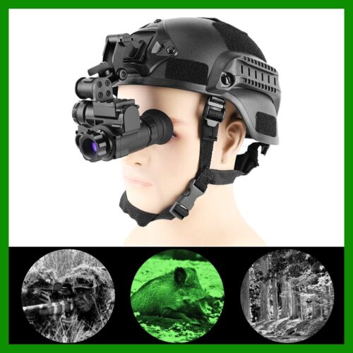 Helmet Monocular Night Vision DVR HD Camera Tacitcal Waterproof PVS-14 Binocular