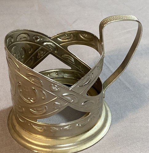 Sowjetischer Getränkehalter Melchior Podstakannik Teeglashalter Vintage UdSSR - Bild 2 von 6