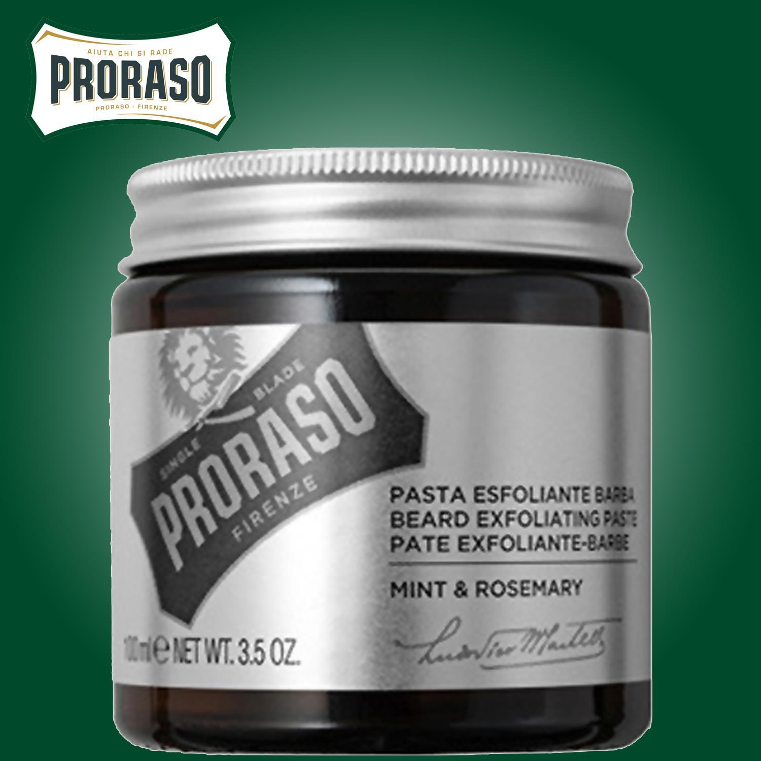 Beard Exfoliating Paste (Mint & Rosemary) 100ml by Proraso