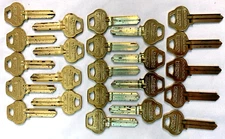 Lot of Twenty-Three (23) CORBIN RUSSWIN Assa Abloy 59B2 6Pin-10 Uncut Key Blanks