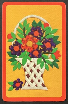 Flowers Vintage Single Swap Playing Card Joker | eBay