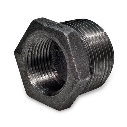 1 2 X 1 4 Black Malleable Iron Hex Bushing Reducer Reducing Fitting Pipe Npt Ebay