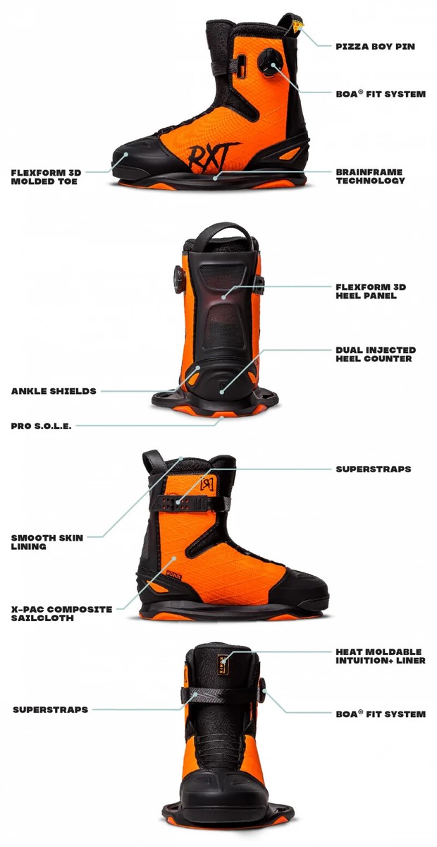 Ronix RXT Boa Wakeboard Boots Size 8 | 2023 | eBay