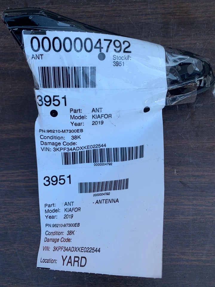 ✅ 2019 KIA FORTE АНТЕННА PN:96210-E7300EB OEM - Изображение 3 из 3