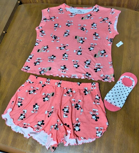 New Disney 3 Piece Mickey Mouse Sleep Set Pajamas Size 3X - Picture 2 of 3