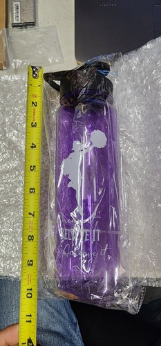 Inbagi 12-Piece Cheer Water Bottle Set Purple BPA-Free Sports - Picture 5 of 6