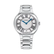 EBEL Beluga Silver Dial 36mm Quartz Stainless Steel Ladies Watch 1216070