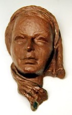 GOLDSCHEIDER Dame With Scarf Vienna Wall Mask Knörlein MNR:573, 1955