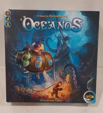 Oceanos Submarine Scuba Divers Diving Complete Family Card Game IELLO