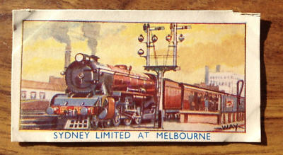 #ad Sydney Limited at Melbourne Card Amalgamated Press Ltd 1932 Famous Trains GBP 3.99
