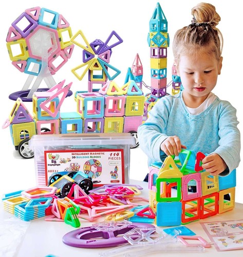 Toys For Boys Girls Kids Children 3 4 5 6 7 8 9 10 Years Old Age Magnets Tiles - 第 4/18 張圖片