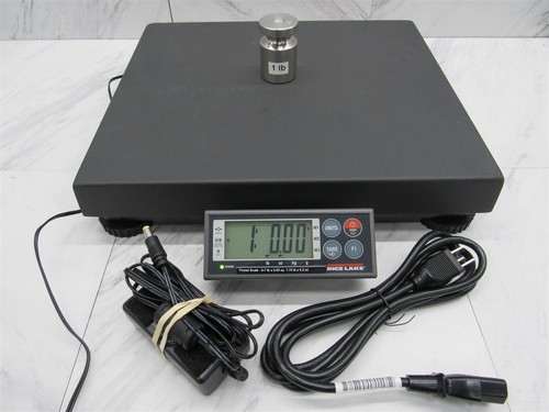 Rice Lake 1214-35p Bench Pro Postal Scale 13.75" x 11.75" LB OZ KG G /w Adapter