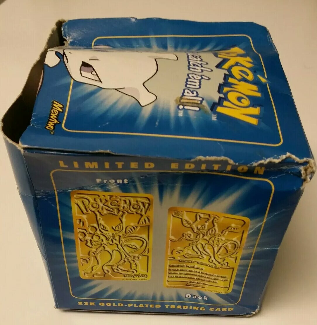 1999 nintendo 23k gold pokemon card-mewtwo #150 Mewtwo A POKEMON MEWTWO ~ 23K