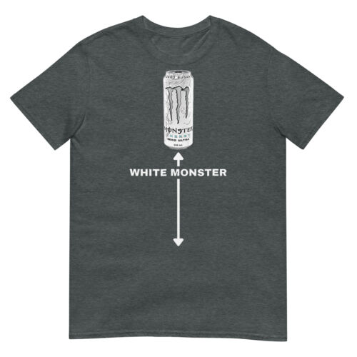 White Monster Funny Joke Man Friends T-Shirt - Picture 6 of 17