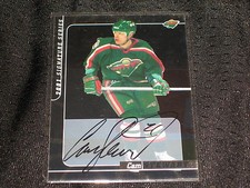 CAM STEWART 2001 SIGNATURE SERIES CERTIFIED SIGNED AUTOGRAPHED NHL HOCKEY CARD