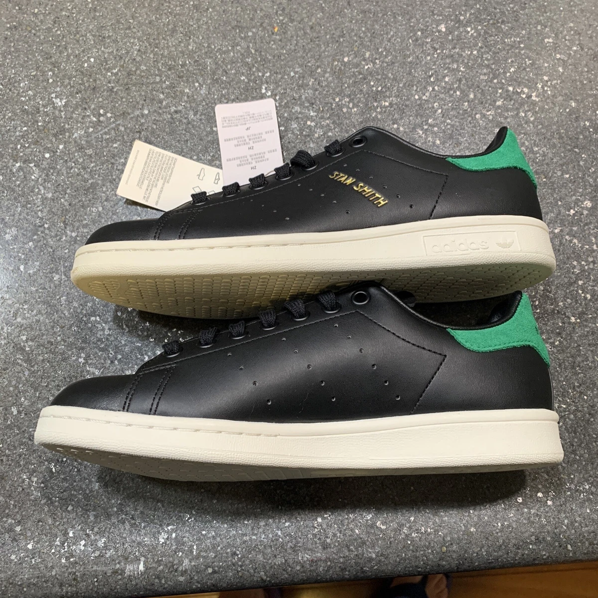 Adidas Originals STAN SMITH Core Black/Green/Off White Mens New GZ6314 | eBay