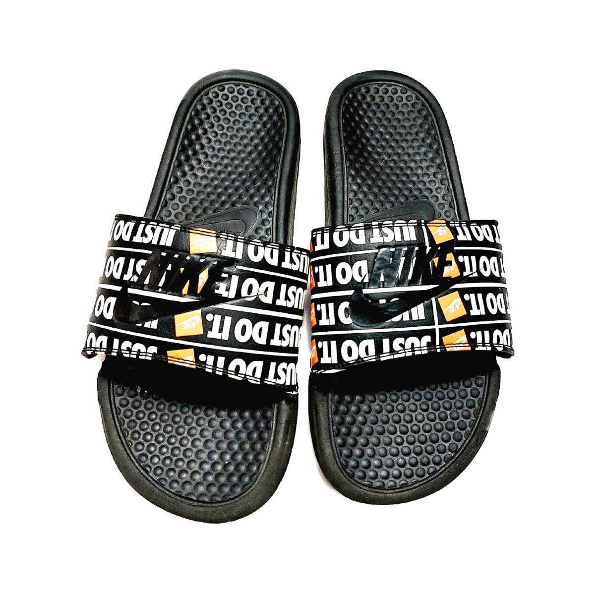 Nike Mens Nike Men's Benassi Jdi Print Black/Black Sz 8