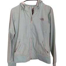 The North Face Women's Apex Seafoam Green Front Zip Hooded Jacket Size Medium