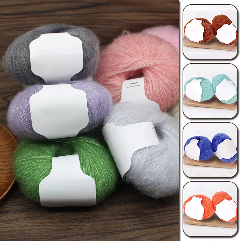 25g Ball Mohair Wool Yarn Hand Knitting Crochet Yarn For Sweater Scarf DIY Craft