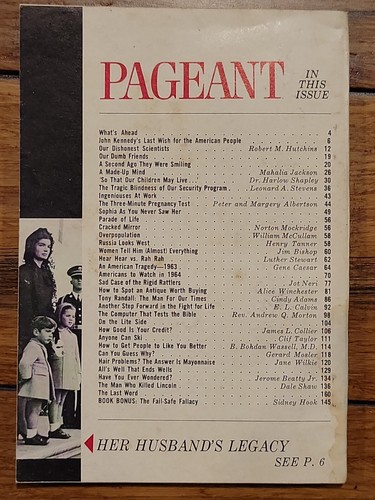 Vtg Pageant Digest Feb 1964 JFK's Last Wish for the Kennedy American People - Picture 2 of 2