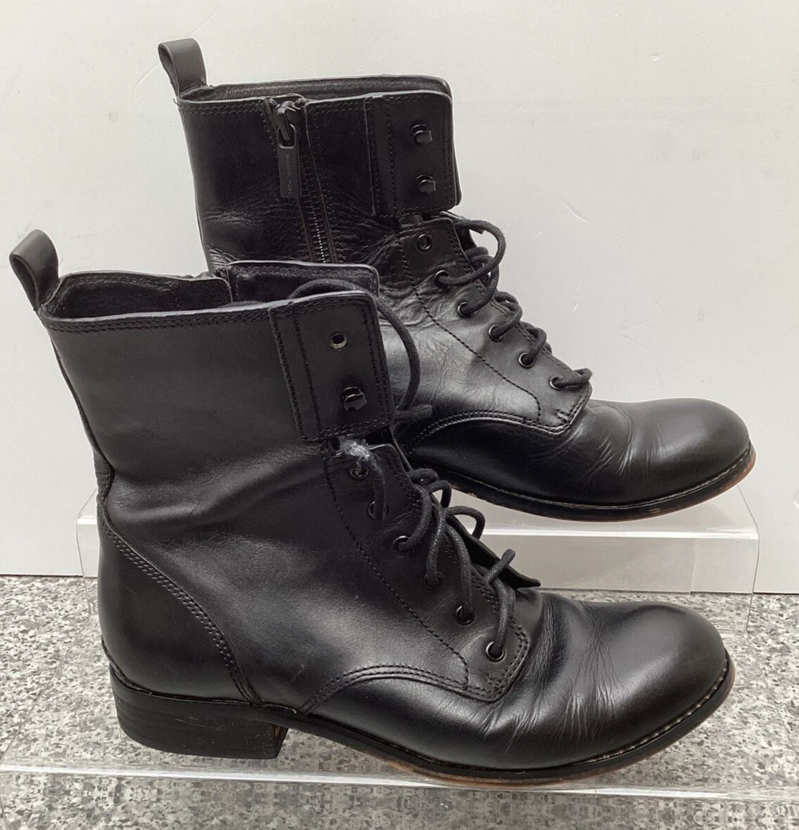 Michael kors lace up deals boots